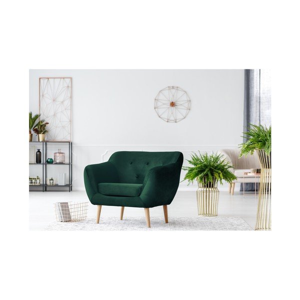 Zaļš atpūtas krēsls Mazzini Sofas Amelie-image-3