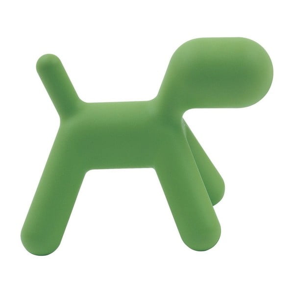 Magis Puppy zaļš suņa formas taburete bērniem, augstums 34,5 cm