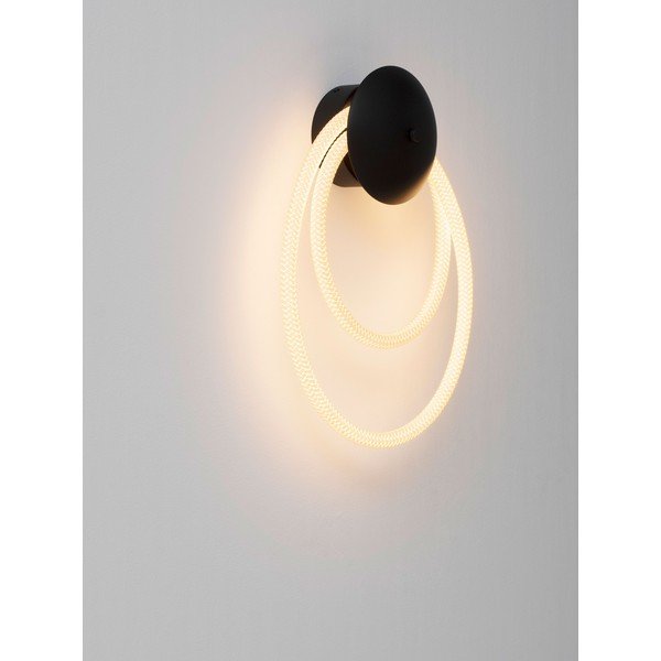 Balta/matēti melna tērauda LED sienas lampa Ilane – Nova Luce-image-2