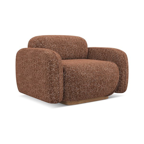 Oranžs/brūns atpūtas krēsls Ailani – Makamii