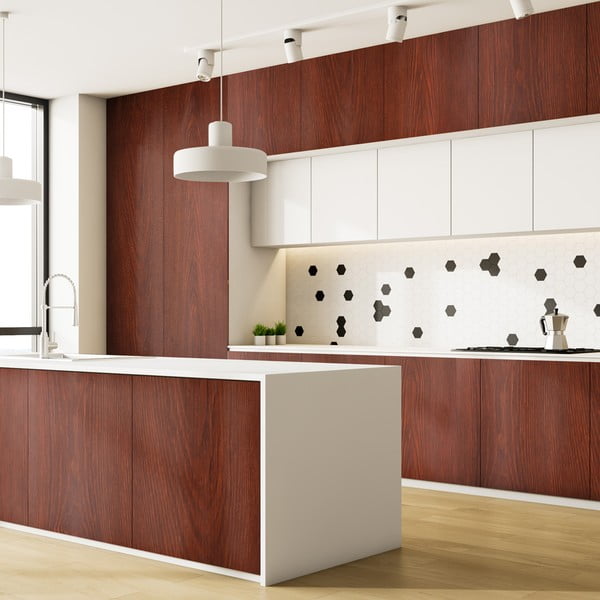 Uzlīme mēbelēm 200x60 cm Dark Walnut Wood – Ambiance-image-3