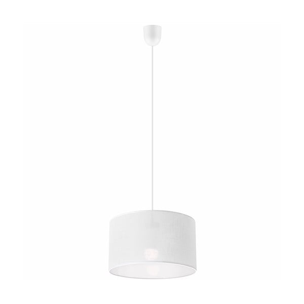 Balta piekaramā lampa ar auduma abažūru ø 35 cm Vivian – LAMKUR