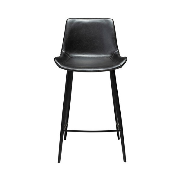 Melns eko ādas bāra krēsls DAN-FORM Denmark Hype, augstums 91 cm-image-2
