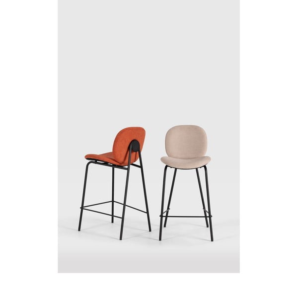 Ķieģeļu sarkani bāra krēsli (2 gab.) (sēdekļa augstums 65 cm) Cori – Marckeric-image-1