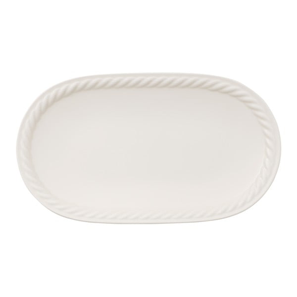 Balts servēšanas šķīvis Villeroy & Boch Montauk, 28 x 16 cm