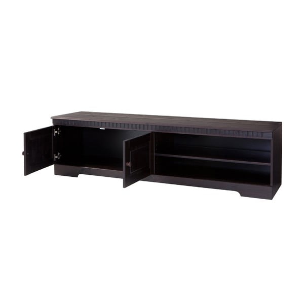 Brūns priedes masīvkoka TV galdiņš 45x44 cm Cubrix – Støraa-image-1