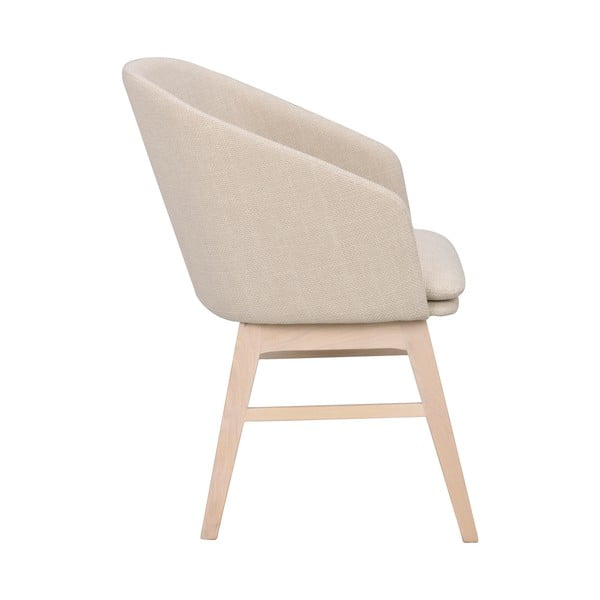 Bēši polsterēti ēdamistabas krēsli (2 gab.) Windham – Rowico-image-4