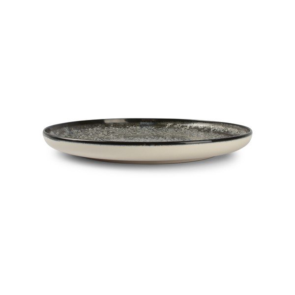 Melns/krēmkrāsas akmensmasas šķīvis ø 27 cm Gravel – ONA-image-2