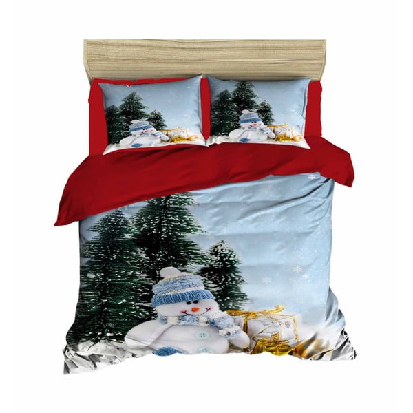 Ziemassvētku gultasveļa divguļamai gultai ar pārklāju Enrique, 200 x 220 cm