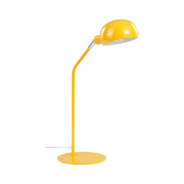 Dzeltena tērauda galda lampa ar saliekamu konstrukciju (augstums 59 cm) Lincon – Jotex