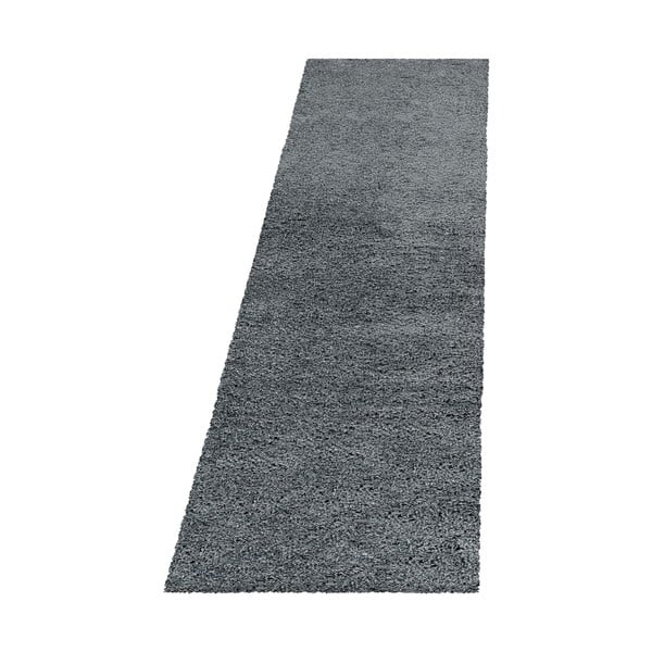 Pelēks celiņa paklājs 80x250 cm Fluffy – Ayyildiz Carpets