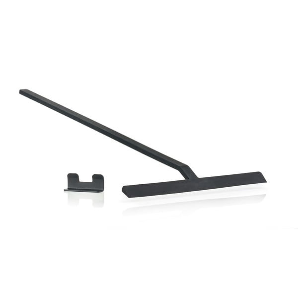 Melns stikla tīrītājs ar statīvu Zone Rim, platums 30 cm-image-2