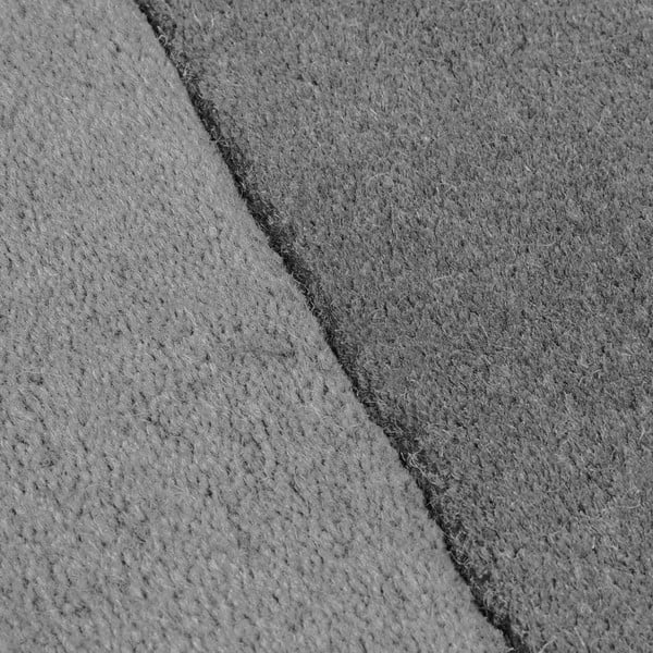 Melns/pelēks ar rokām darināts vilnas paklājs 120x180 cm Lozenge Monochrome – Flair Rugs-image-4