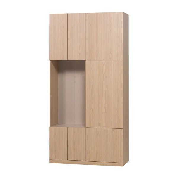 Dabīga toņa modulārais skapis 108x215 cm Build – WOOOD