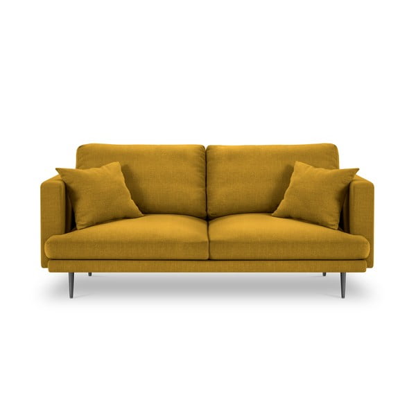 Dzeltens trīsvietīgs dīvāns Milo Casa Piero, 220 cm
