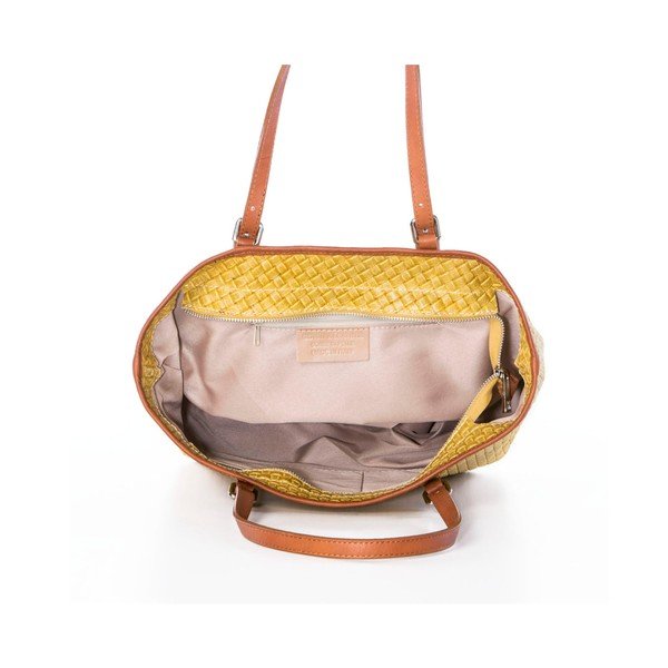 Sinepju īstas ādas Federica Bassi Puro rokassomiņa-image-4