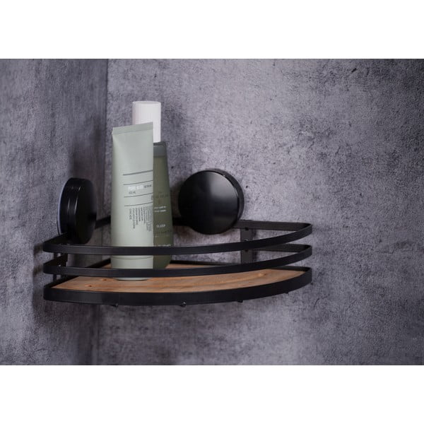 Melns vannasistabas stūra plaukts Wenko Alba-image-1