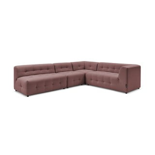 Tumši rozā stūra dīvāns (labais stūris) Kleber – Bobochic Paris