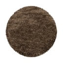 Tumši brūns apaļš paklājs ø 160 cm Fluffy – Ayyildiz Carpets