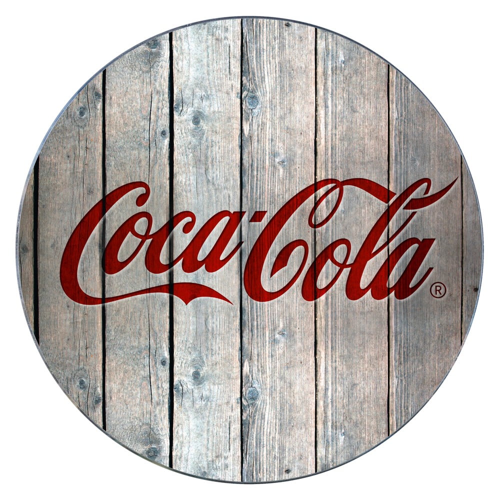 Stikla poda paliktnis Wenko Coca-Cola Wood, ø 20 cm