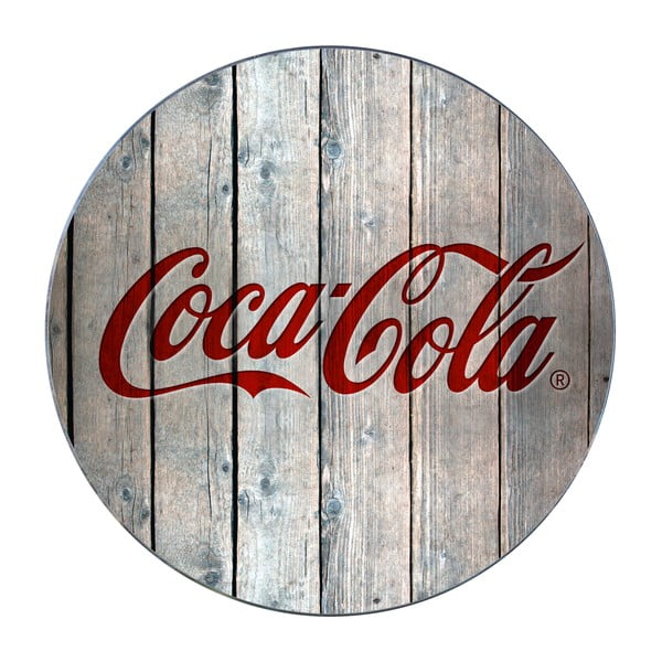 Stikla poda paliktnis Wenko Coca-Cola Wood, ø 20 cm