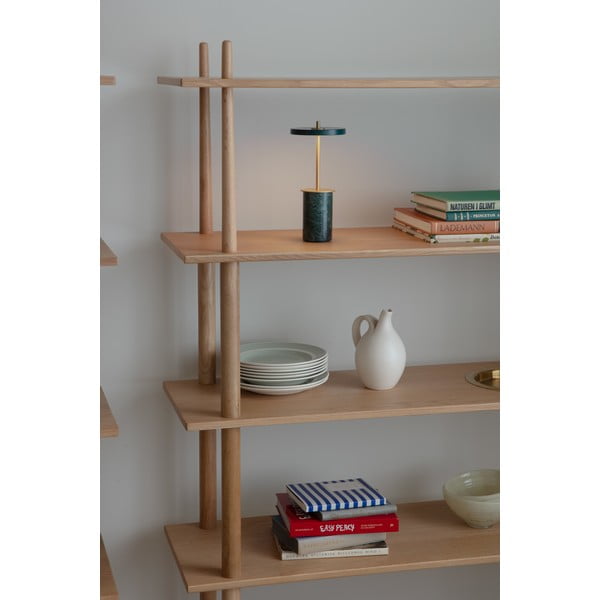 Zaļa marmora LED galda lampa ar regulējamu spilgtumu un metāla abažūru (augstums 25,5 cm) Asteria Move Mini – UMAGE-image-1