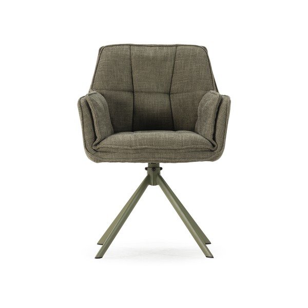 Zaļi polsterēti ēdamistabas krēsli (2 gab.) Keiko – Marckeric-image-2