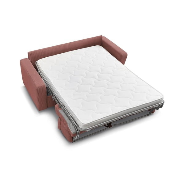 Rozā velveta salokāms dīvāns 195 cm Monaco – Bobochic Paris-image-4