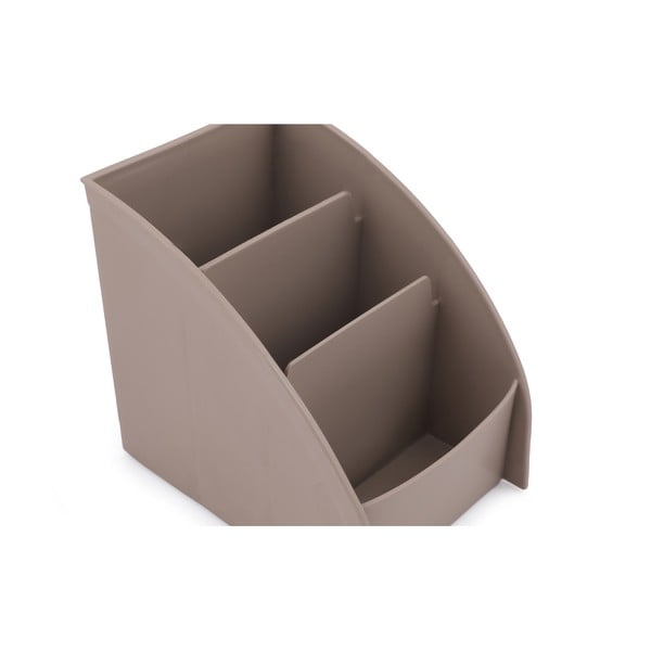 Bēšs plastmasas kosmētikas vannas istabas organizators – Hermia-image-3