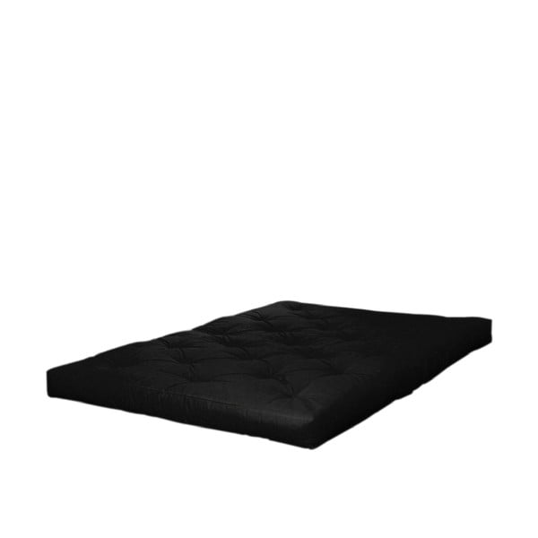 Melns vidēji ciets futona matracis 120x200 cm Coco Black - Karup Design