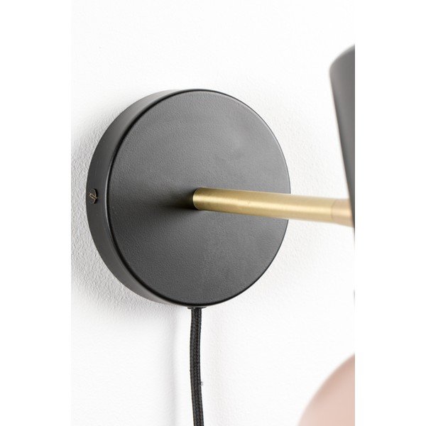 Pelēka/rozā sienas lampa Zuiver Charlie-image-1