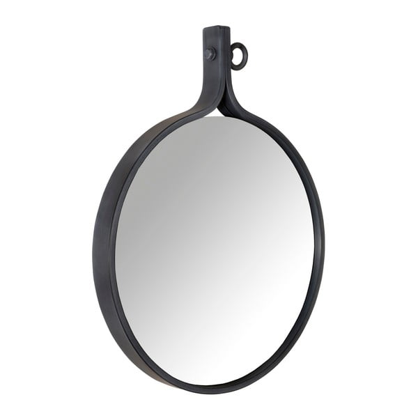 Spogulis melnā rāmī Dutchbone Attractif, platums 60 cm
