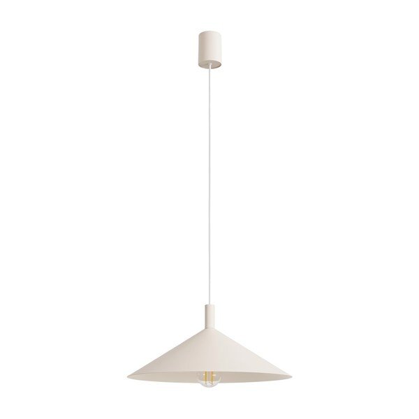 Bēša tērauda piekaramā lampa ø 40 cm Zylo – Sollux