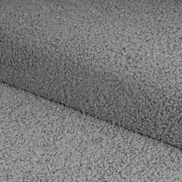 Pelēks pufs no buklē auduma Folding – Casa Selección-image-1