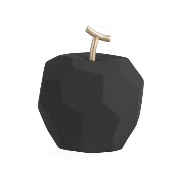 Matēta melna betona figūriņa PT LIVING Origami Apple