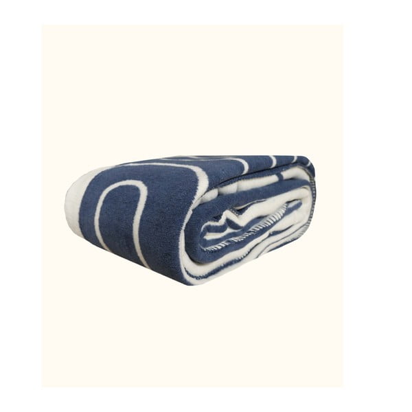 Balts/tumši zils pārklājs divvietīgai gultai 150x200 cm Twin – Oyo Concept-image-2