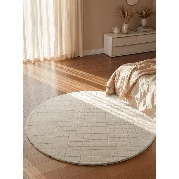 Krēmkrāsas vilnas apaļš paklājs ø 200 cm Kenso – Villeroy&Boch-image-1