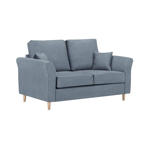 Zils divvietīgs dīvāns Kooko Home Smooth