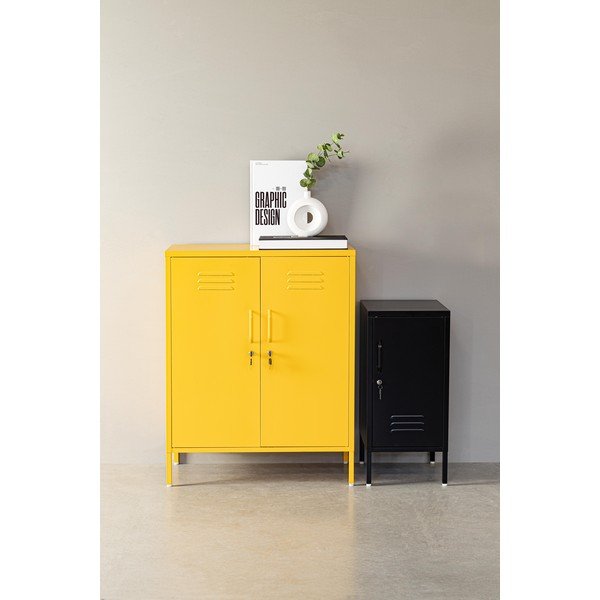 Gaiši zils metāla skapītis ar slēdzeni 35x76x40 cm Cambridge – Yes Everyday-image-1