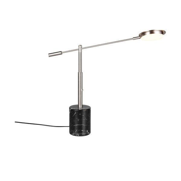 Melna/sudraba krāsas LED galda lampa (augstums 65 cm) Fiore – Trio Select-image-4