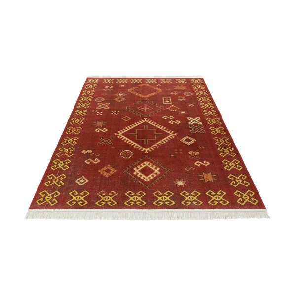 Sarkans paklājs ar pārstrādātu kokvilnu sastāvā Nouristan, 200 x 290 cm-image-3