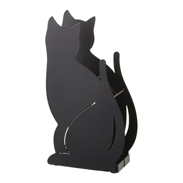 Melns lietussargu statīvs YAMAZAKI Cat