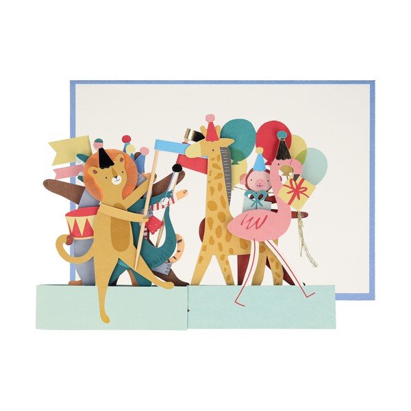 Apsveikumu kartīte Animal Parade – Meri Meri-image-3