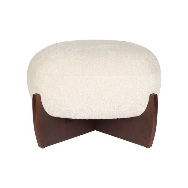 Bēšs kāju soliņš no buklē auduma Emilius – Dutchbone