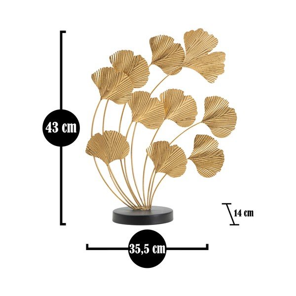 Metāla statuete zelta krāsā Mauro Ferretti Wind Leaf-image-2