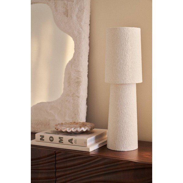 Balta buklē galda lampa (augstums 58 cm) Philo – Ellos Home-image-2