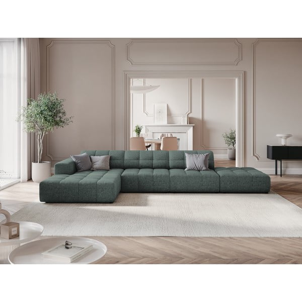 Tirkīzzils stūra dīvāns (ar kreiso stūri) Chicago – Cosmopolitan Design-image-1
