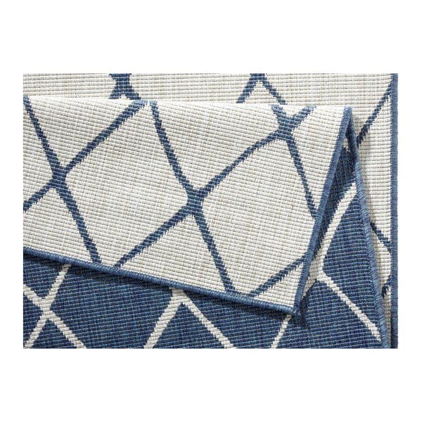 Zils un krēmkrāsas āra paklājs NORTHRUGS Malaga, 120 x 170 cm-image-4