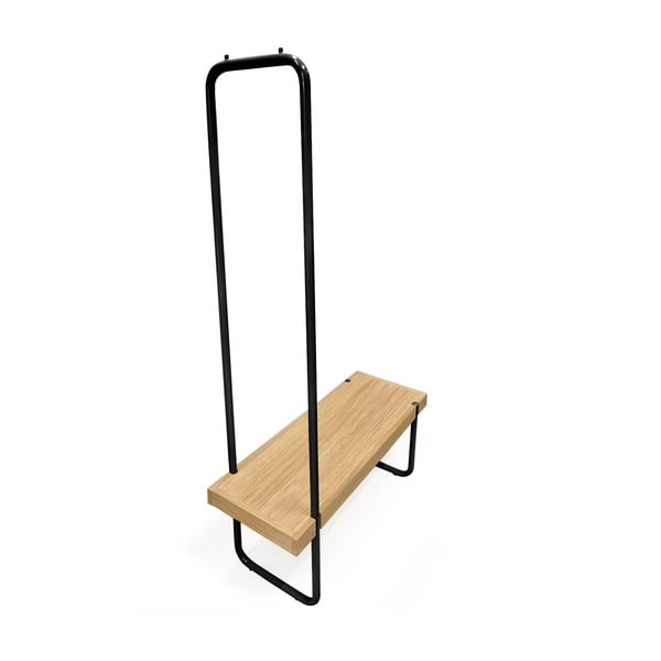 Soliņa un drēbju pakaramā komplekts ar tērauda konstrukciju Woodman Ben-image-2