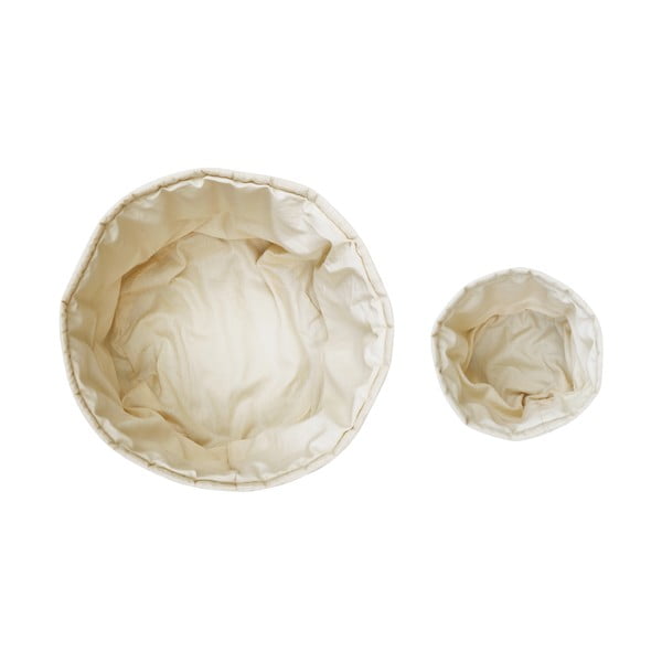 Krēmkrāsas tekstila uzglabāšanas kastes bērniem (2 gab.) ø 30x20 cm Bambie Natural – Lorena Canals-image-4